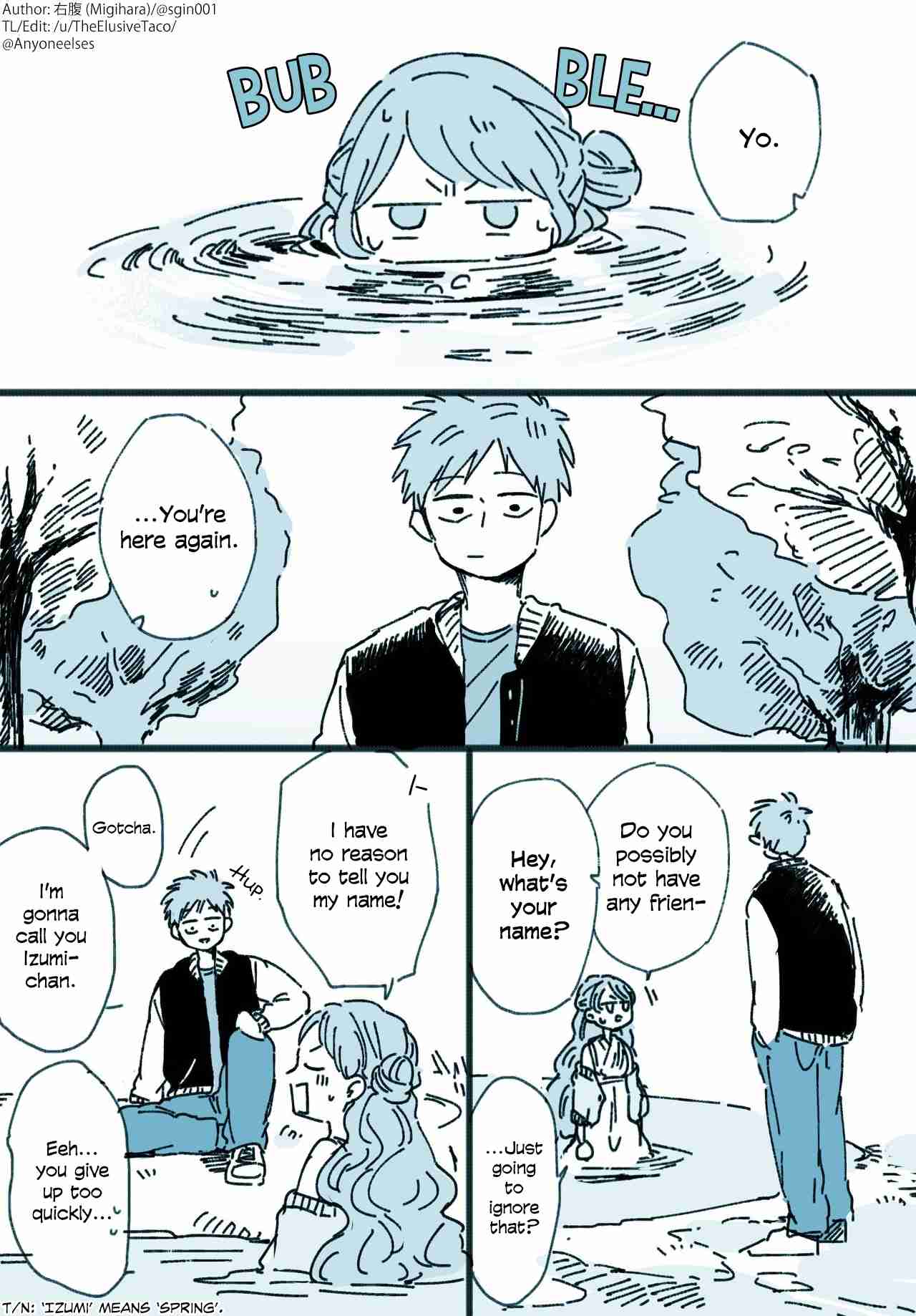 Migihara's Short Manga The Lonely Spirit of the Spring (Part 3)