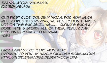 Final Fantasy VII Love Monster (Doujinshi) Oneshot