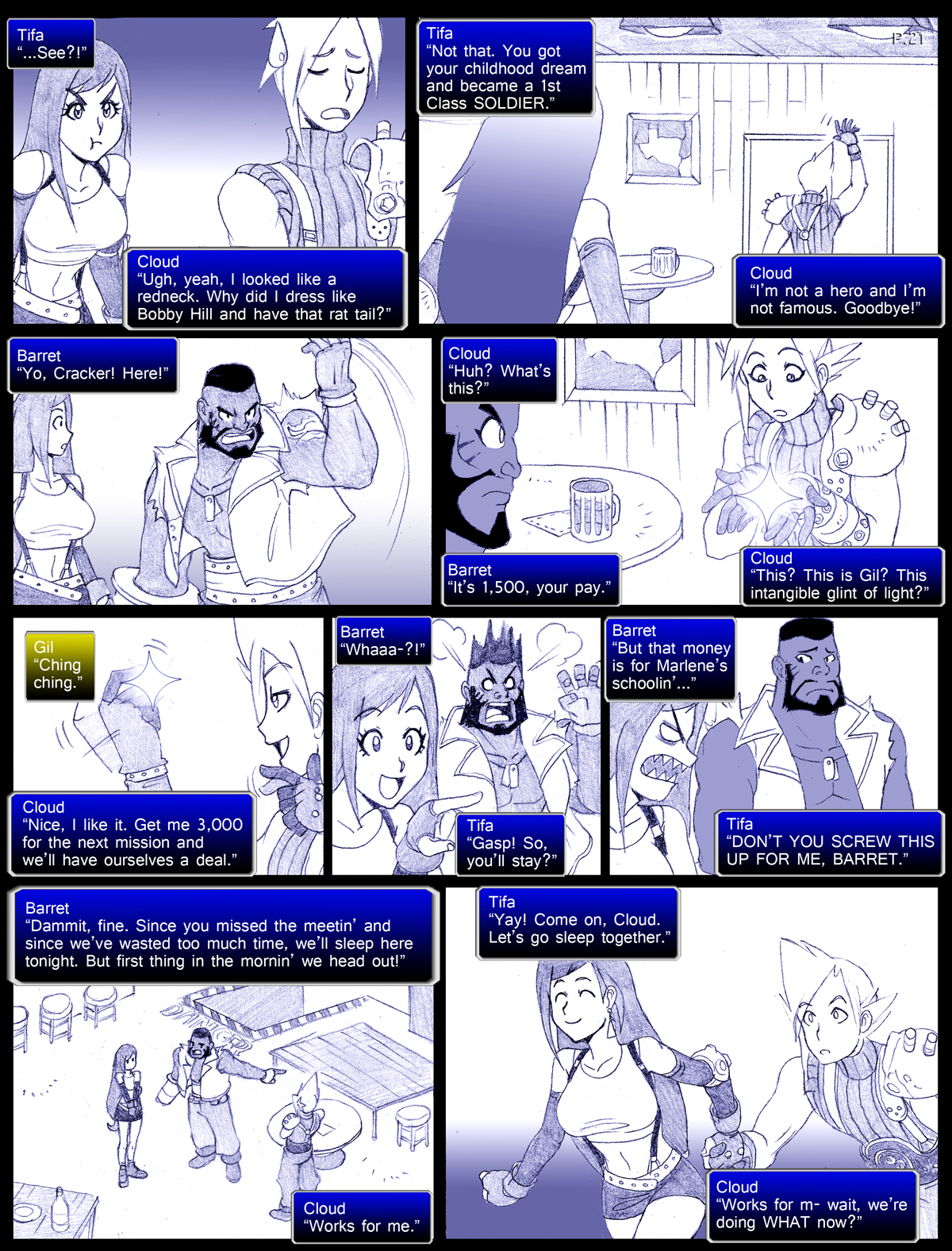 Final Fantasy VII: The Sevening (Doujinshi) Ch. 21