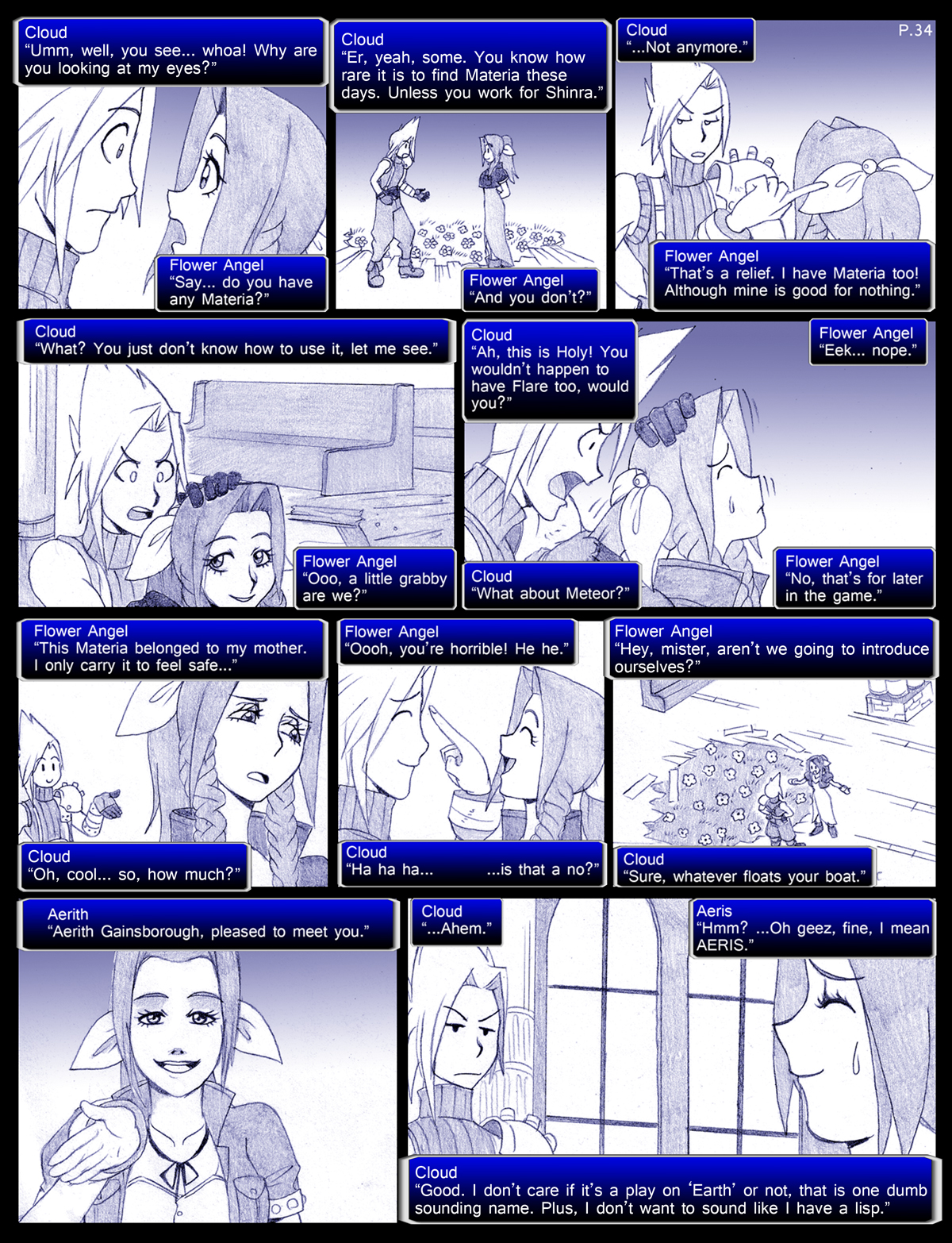 Final Fantasy VII: The Sevening (Doujinshi) Ch. 34