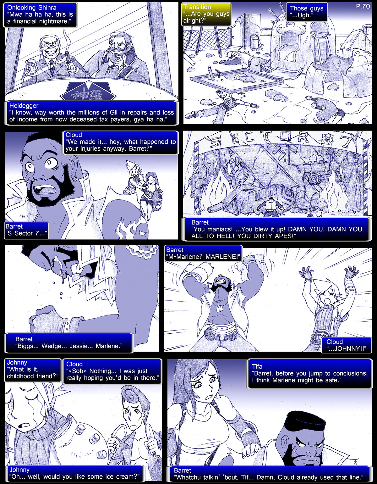Final Fantasy VII: The Sevening (Doujinshi) Ch. 70