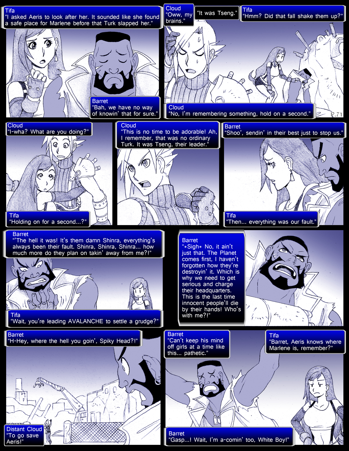 Final Fantasy VII: The Sevening (Doujinshi) Ch. 71