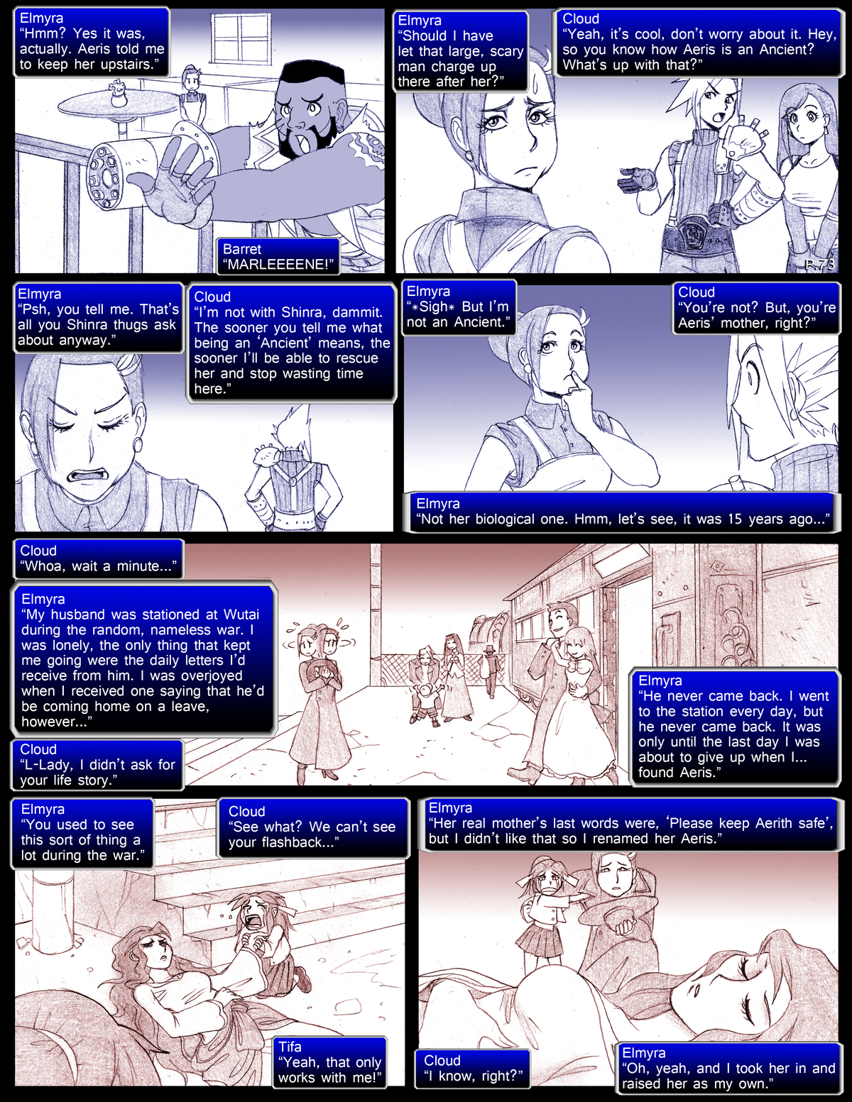 Final Fantasy VII: The Sevening (Doujinshi) Ch. 73