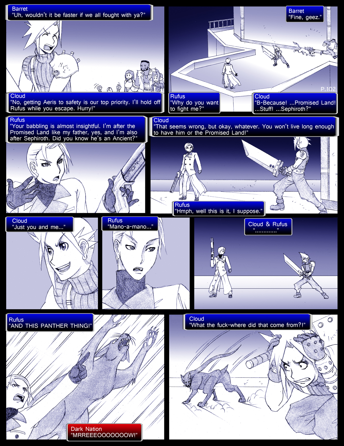Final Fantasy VII: The Sevening (Doujinshi) Ch. 102