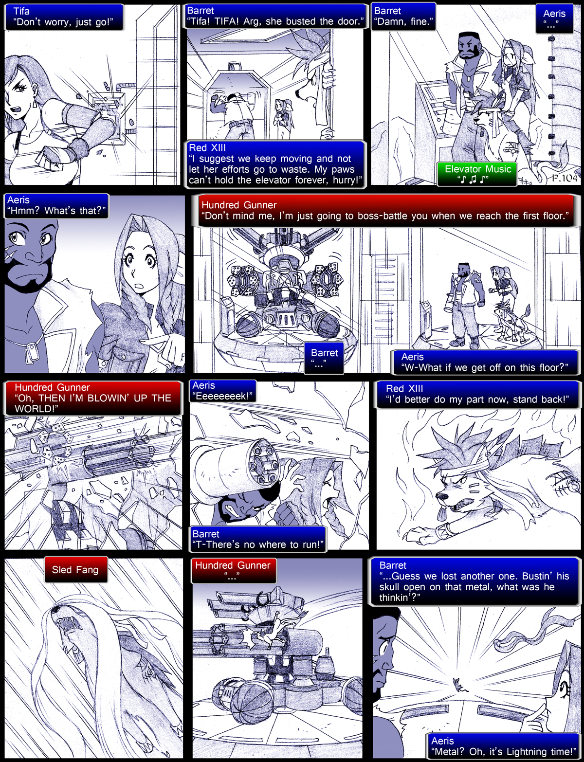 Final Fantasy VII: The Sevening (Doujinshi) Ch. 104