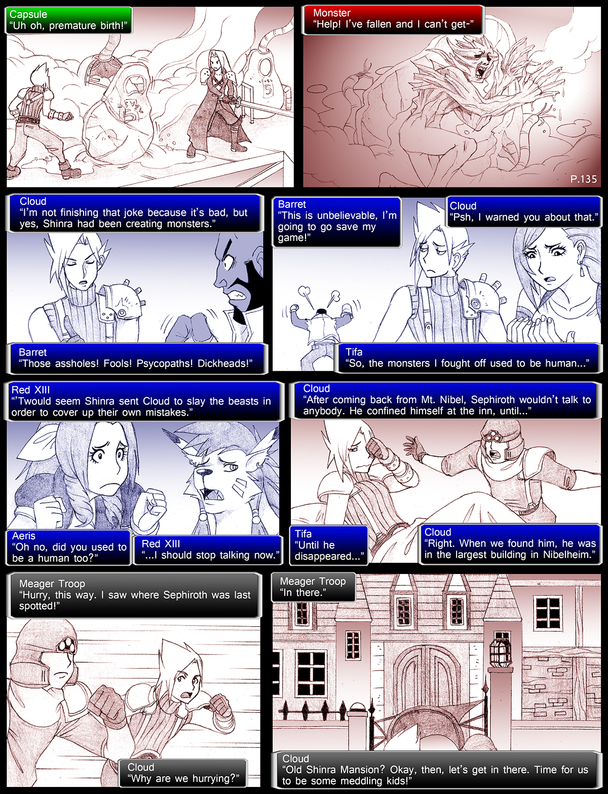 Final Fantasy VII: The Sevening (Doujinshi) Ch. 135