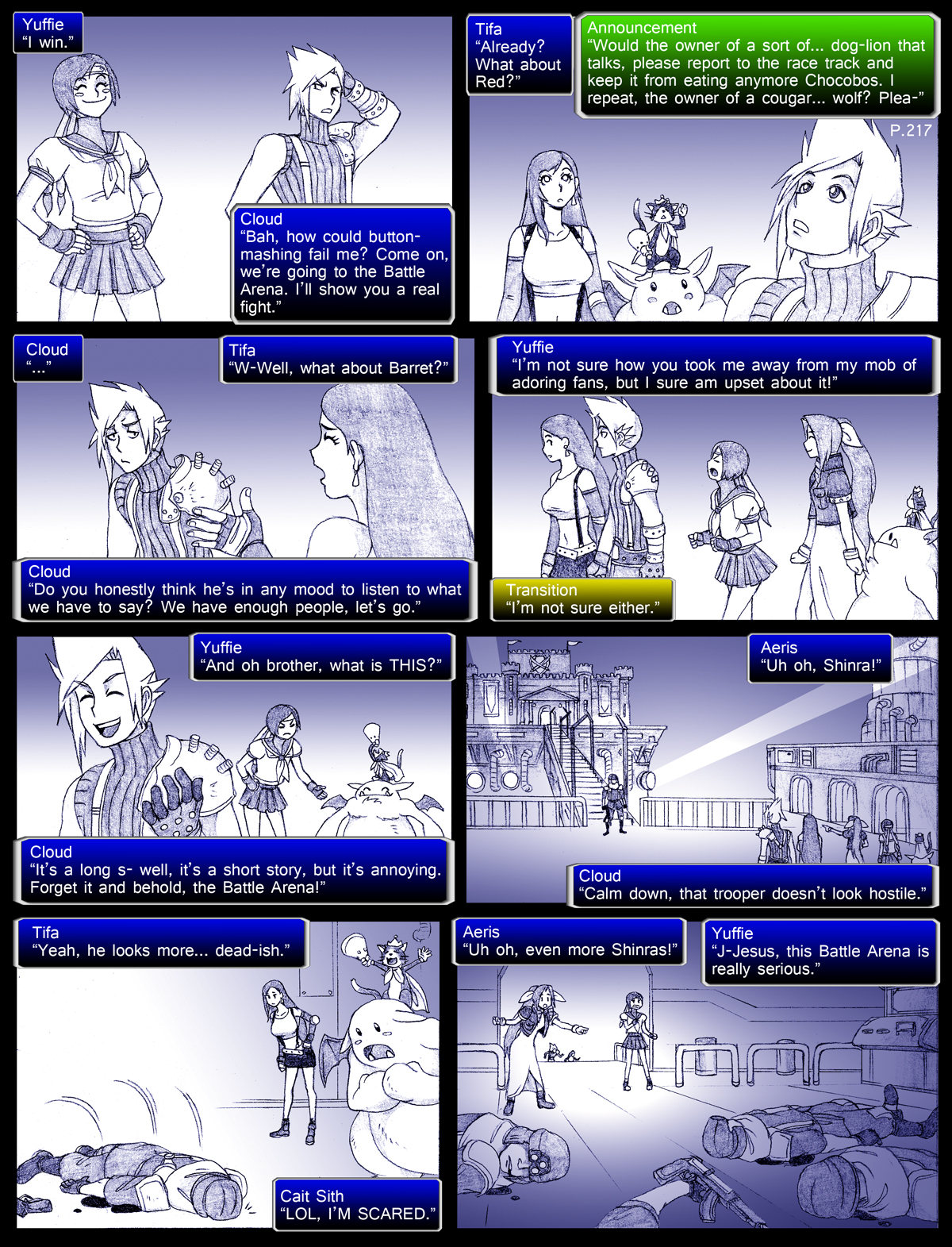 Final Fantasy VII: The Sevening (Doujinshi) Ch. 217