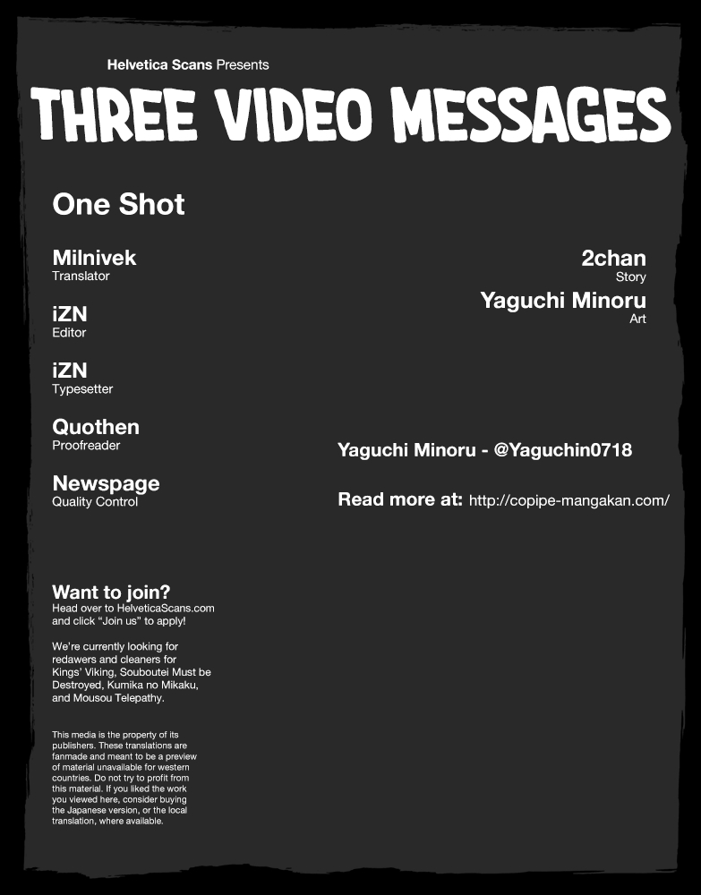 Three Video Messages Oneshot