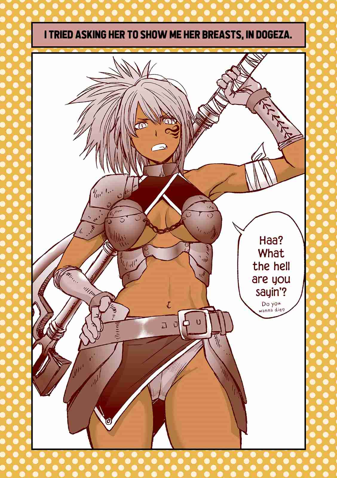 Dogeza De Tanondemita Vol. 1 Ch. 16 Savage Tribe Female Warrior