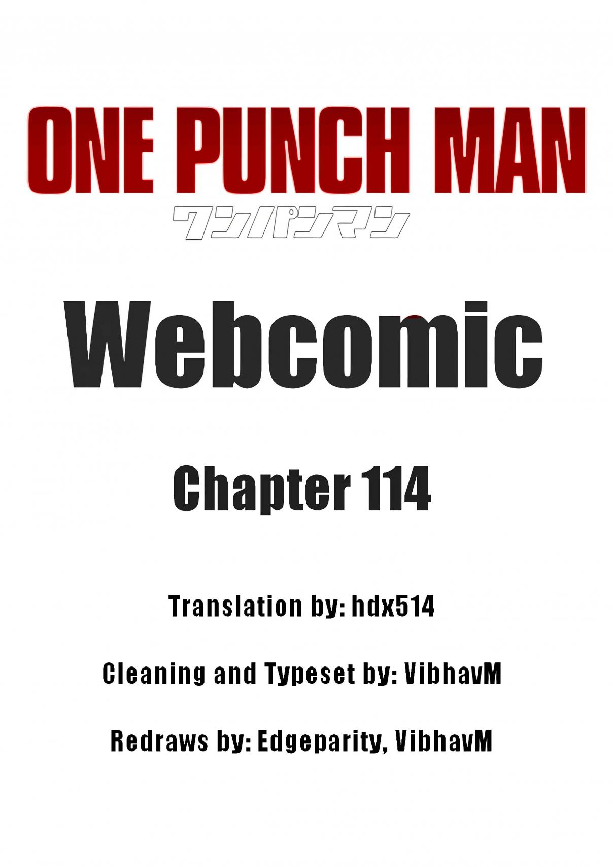 One Punch Man (Webcomic/Fan Colored) Ch. 114