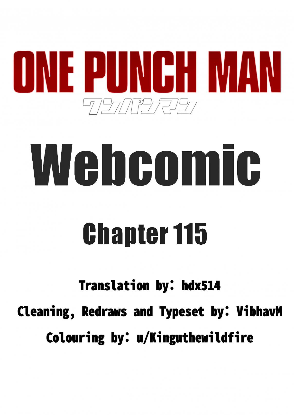 One Punch Man (Webcomic/Fan Colored) Ch. 115