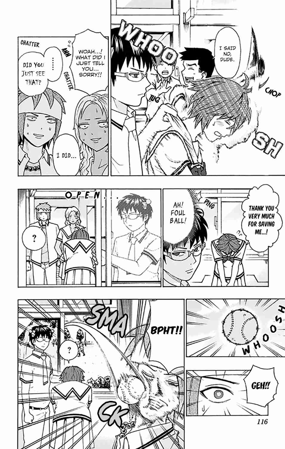 Saiki Kusuo no PSI Nan Vol. 24 Ch. 258 Terrifying! A DiPSIstrous Transfer Student Appears! (Second Half)