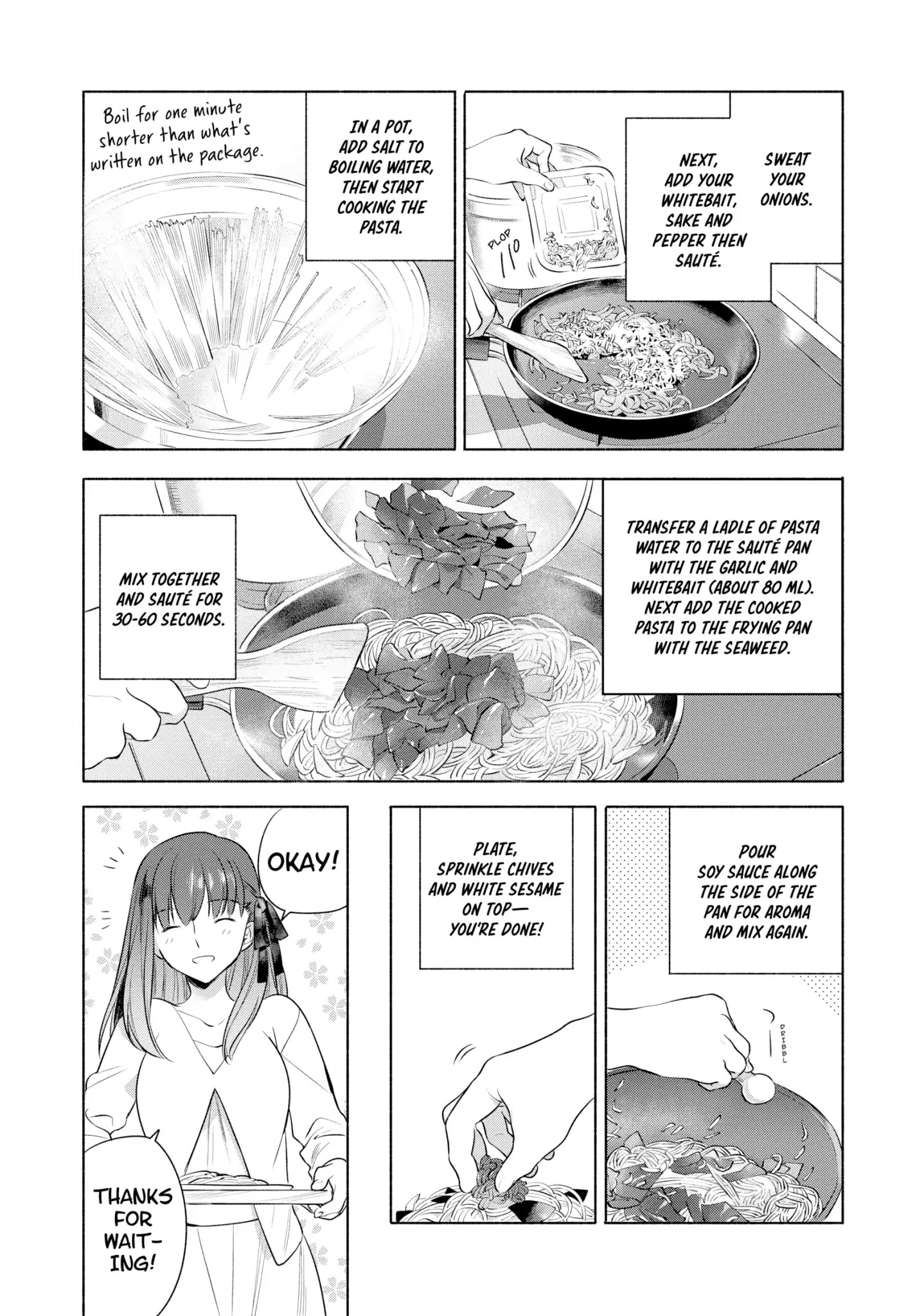 What's Cooking at the Emiya House Today? Chapter 13: Raw Seaweed and Whitebait Pasta
