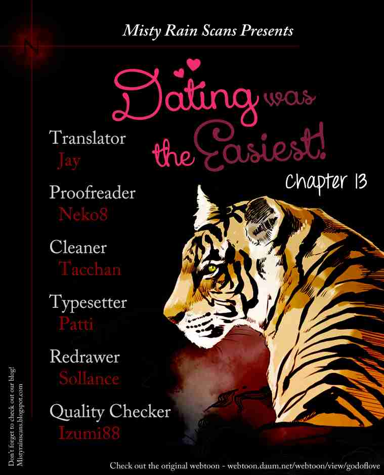 Dating was the Easiest Ch. 13
