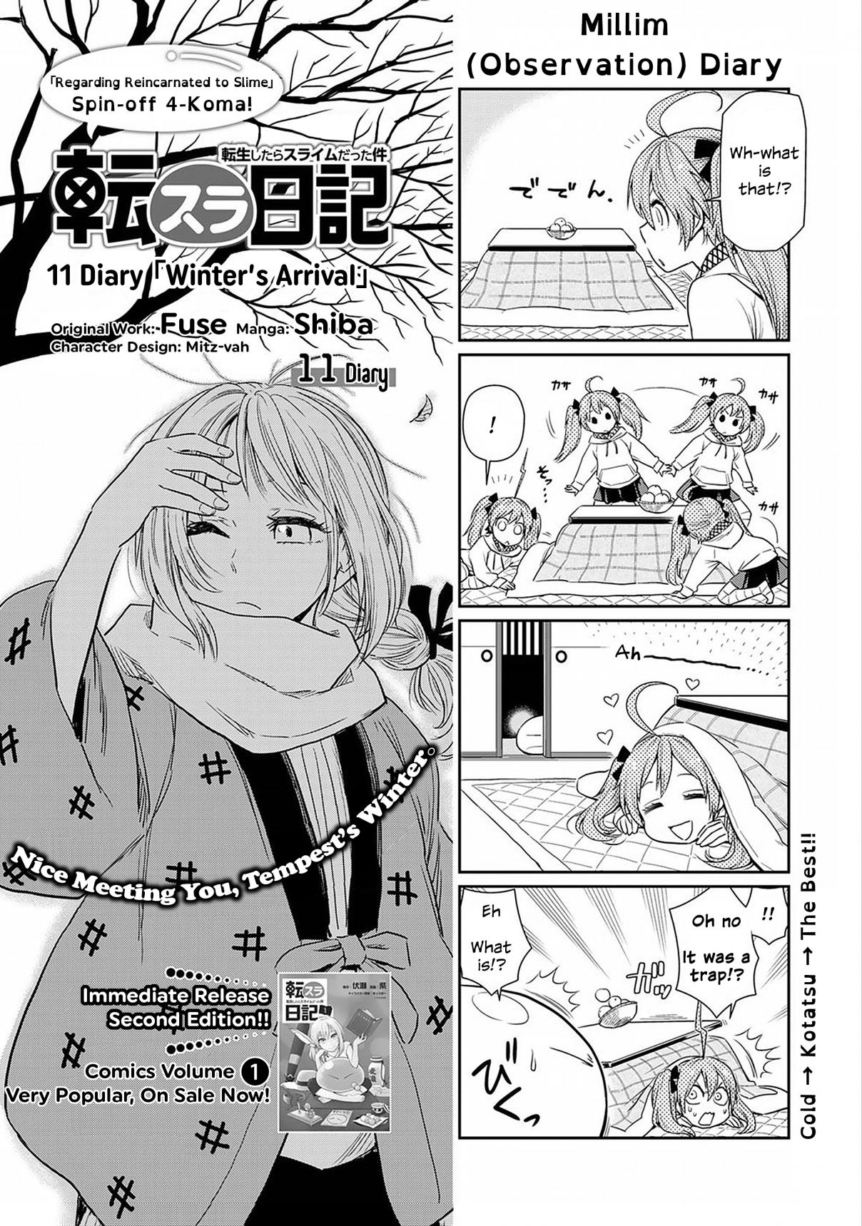 Tensura Nikki Tensei Shitara Slime Datta Ken Vol. 2 Ch. 11 「Winter's Arrival」