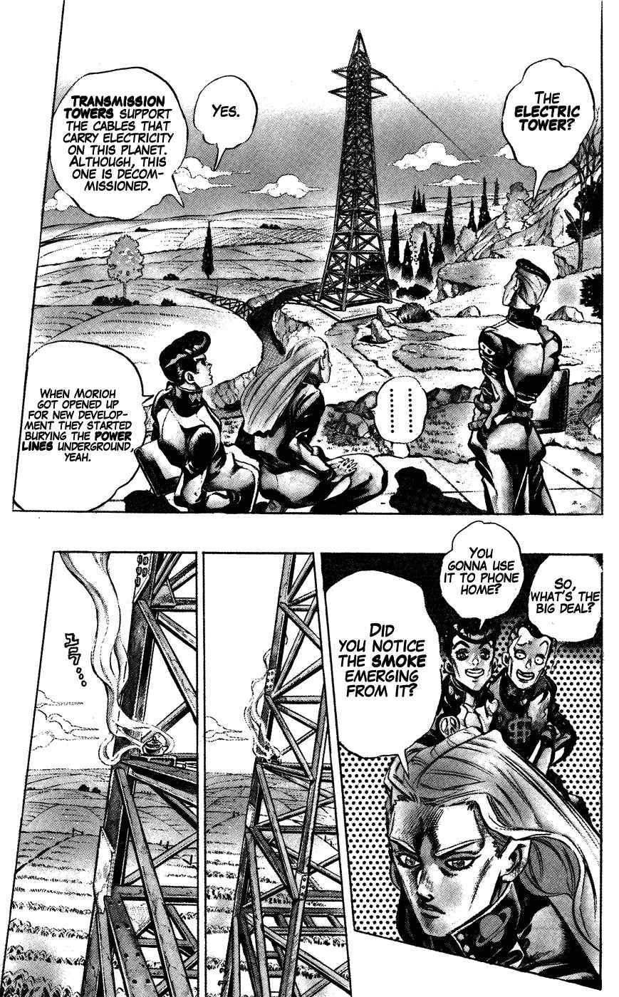 JoJo's Bizarre Adventure Part 4 Diamond is Unbreakable Vol. 14 Ch. 133 Who Wants to Live on a Transmission Tower? Part 1
