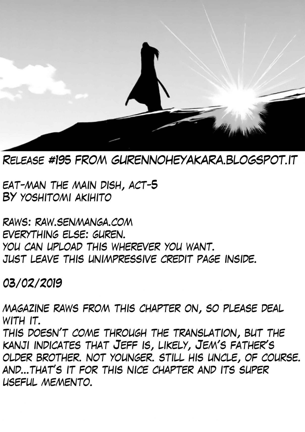 Eat Man The Main Dish Vol. 2 Ch. 5 Taking shelter from the rain