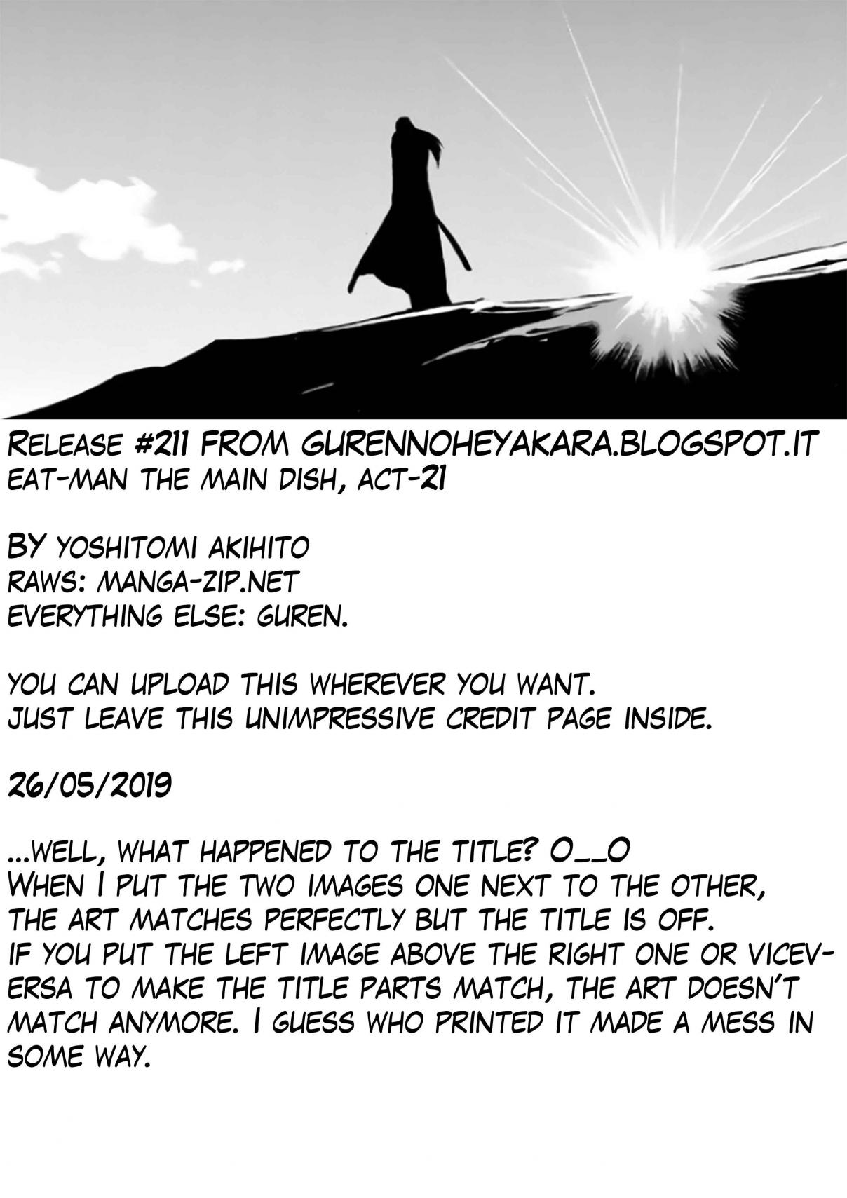 Eat Man The Main Dish Vol. 5 Ch. 21 The Old man and Bolt