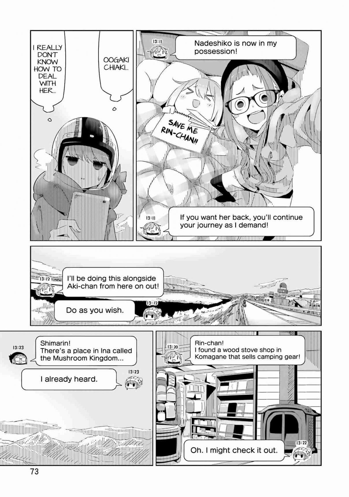 Yurucamp Vol. 3 Ch. 16 Recommended! Nadeshiko Navi!