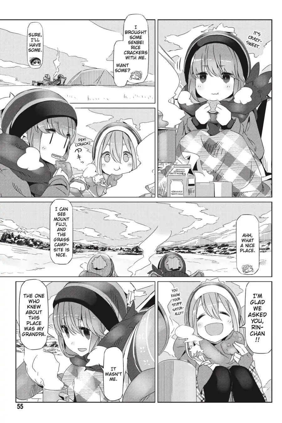 Yurucamp Vol.4 Chapter 20: The Impatient Camper and the Outdoor Snacks