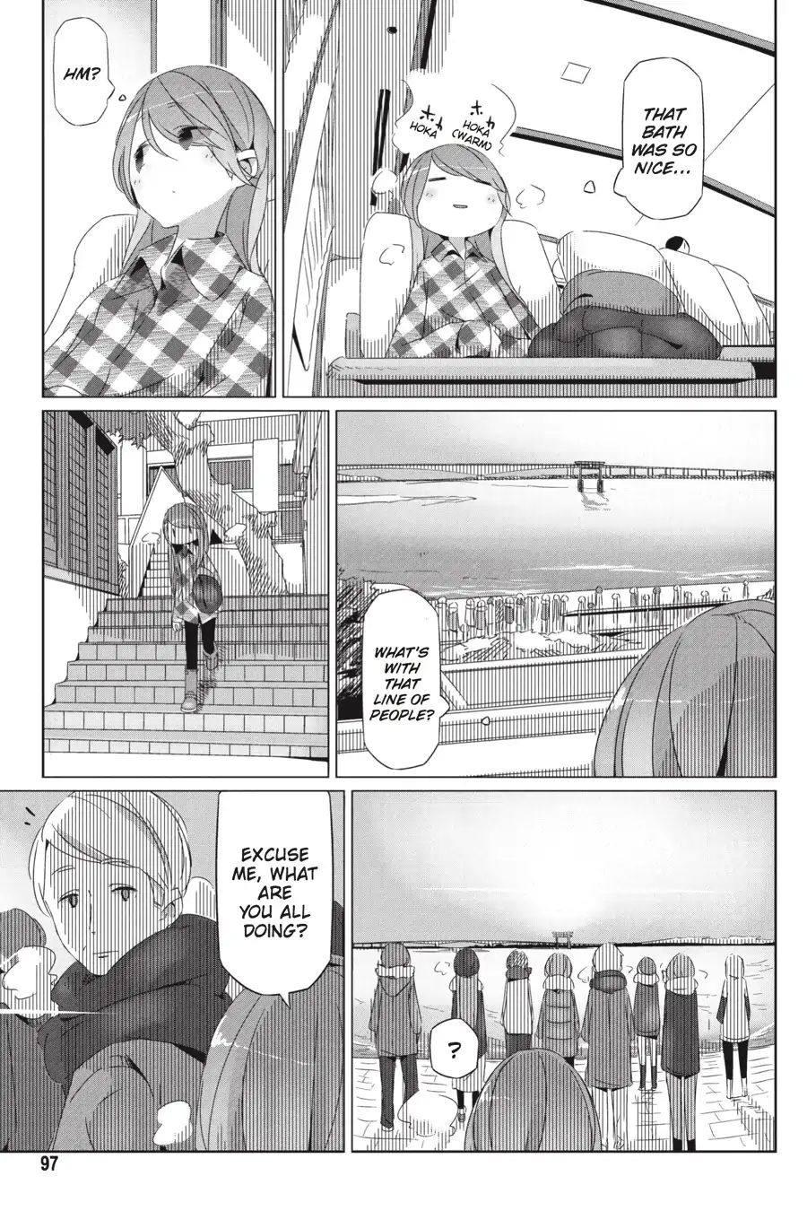 Yurucamp Vol.5 Chapter 27: The Ocean, the Lake, and Some Lucky Camping