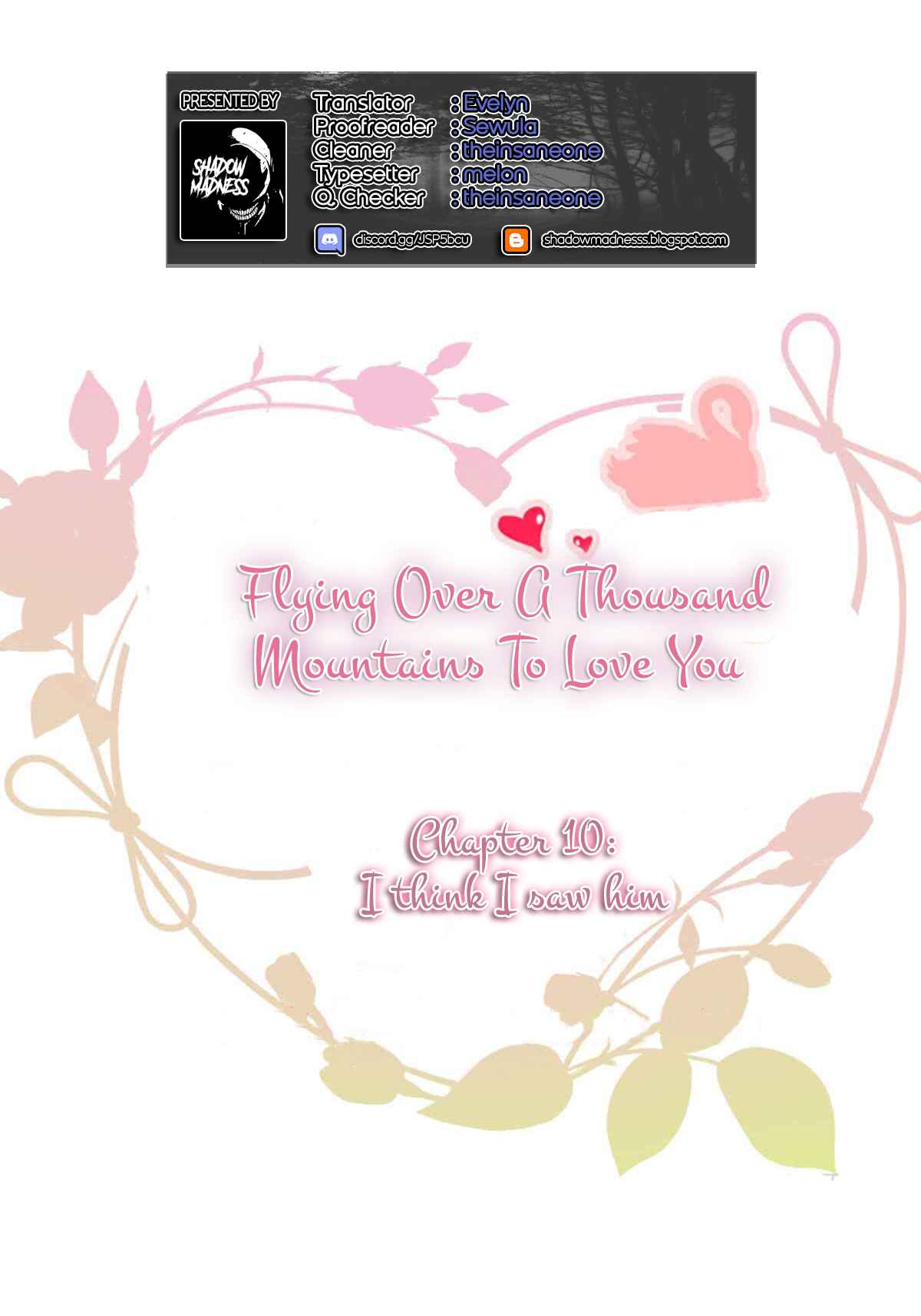 Flying Over a Thousand Mountains to Love You Ch. 10 I think I saw him