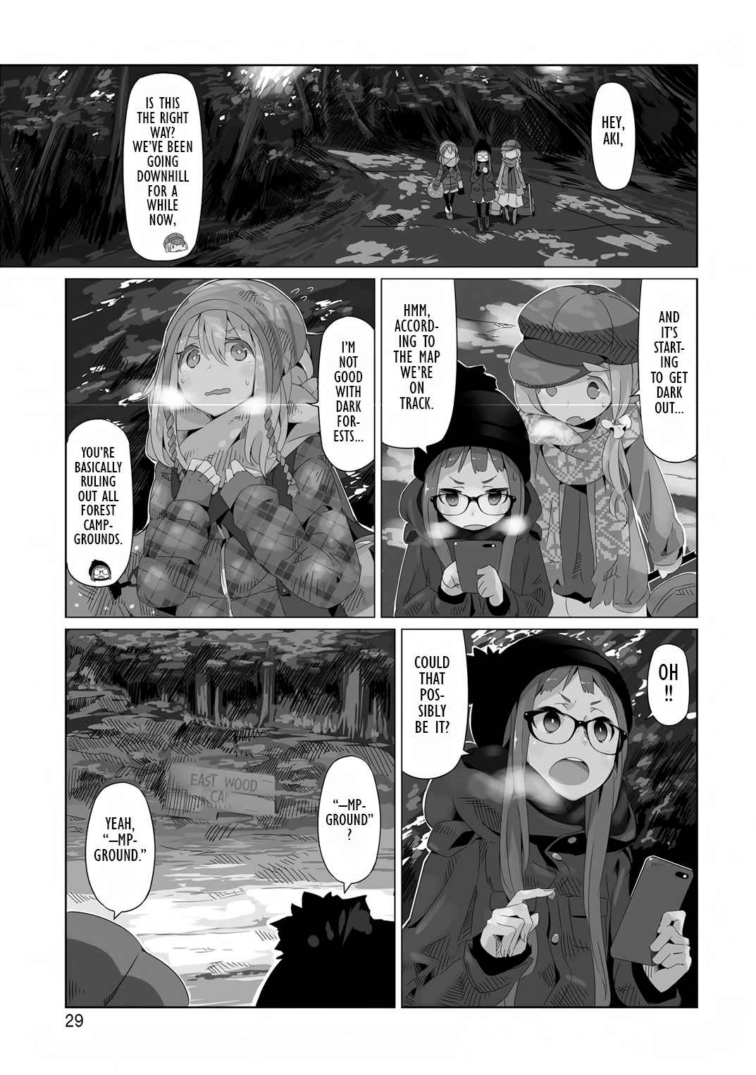Yurucamp △ Vol. 2 Ch. 8 The Scenery They Share, Camping Apart