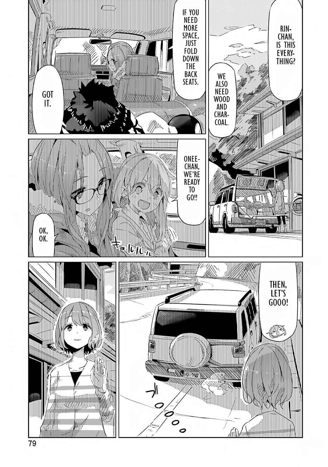 Yurucamp △ Vol. 2 Ch. 10 Meat, Autumn Leaves, and a Mysterious Lake