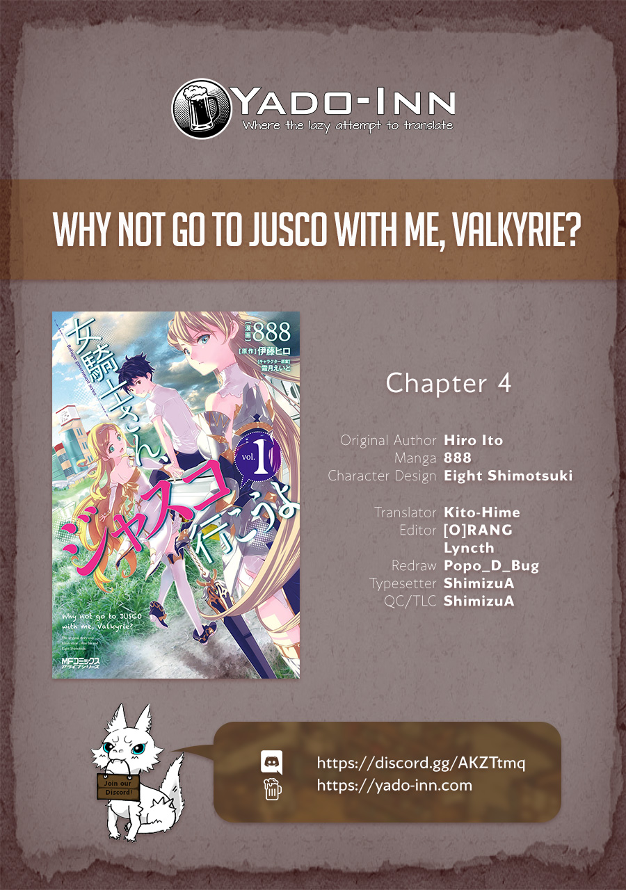 Why not go to JUSCO with me, Valkyrie? Vol. 1 Ch. 4