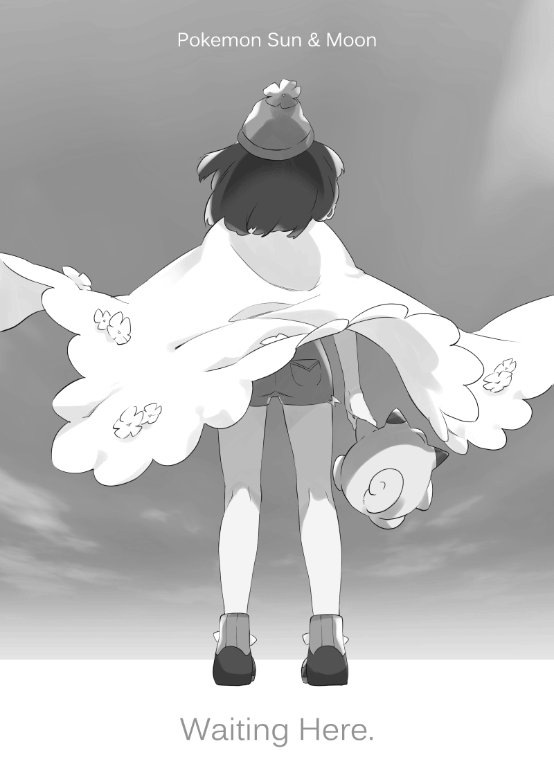 Pokémon Sun & Moon Waiting Here (Doujinshi) Oneshot