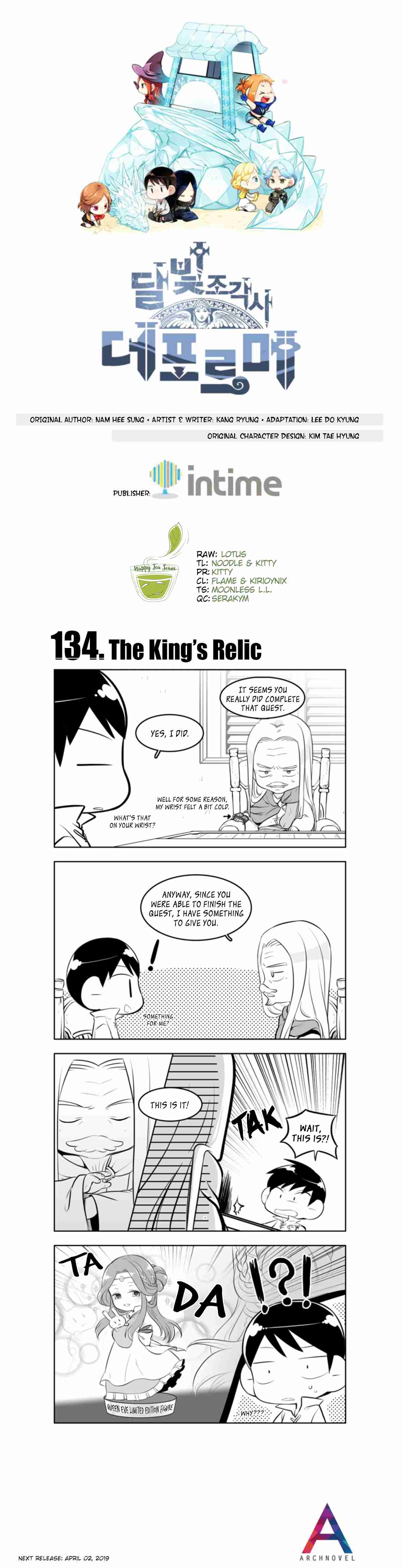 Moonlight Sculptor 4 koma Ch. 134 The King's Relic