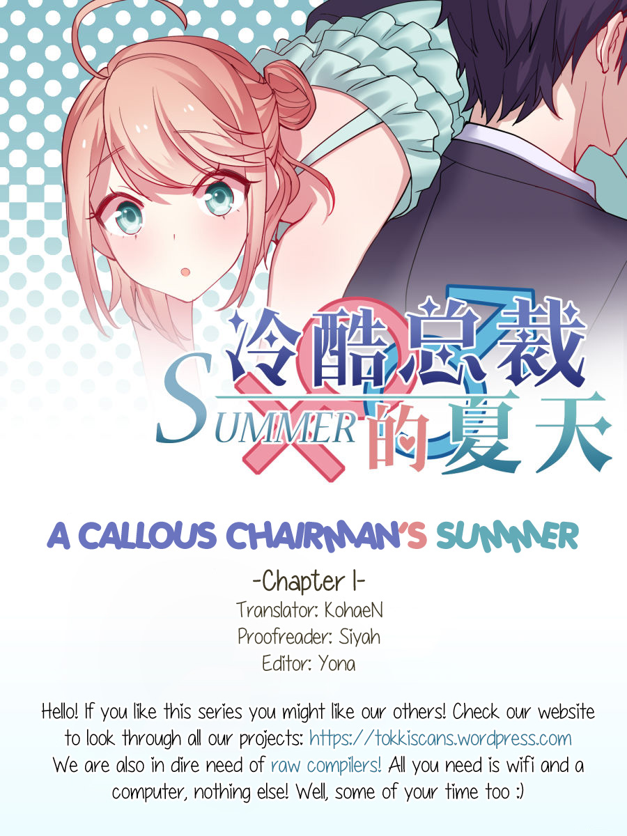 A callous chairman's summer Ch. 1