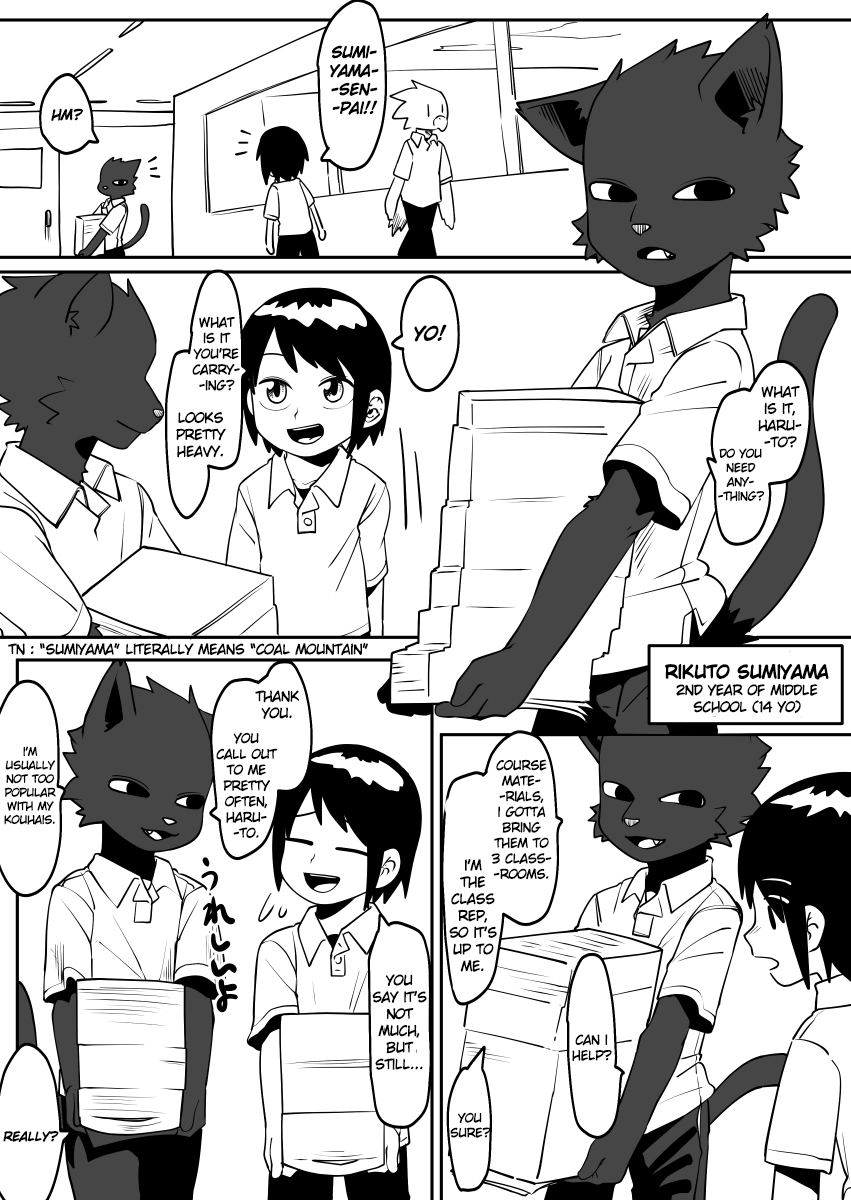 Kemono Human School Ch. 35 Black Cat Story