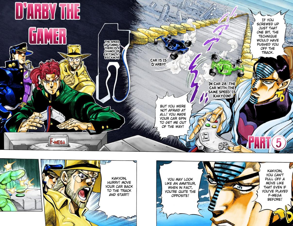 JoJo's Bizarre Adventure Part 3 Stardust Crusaders [Official Colored] Vol. 13 Ch. 118 D'arby the Gamer Part 5