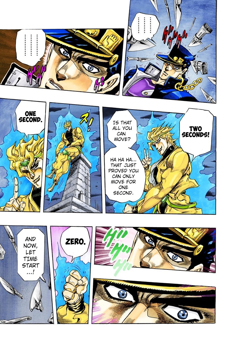 JoJo's Bizarre Adventure Part 3 Stardust Crusaders [Official Colored] Vol. 16 Ch. 145 DIO's World Part 12