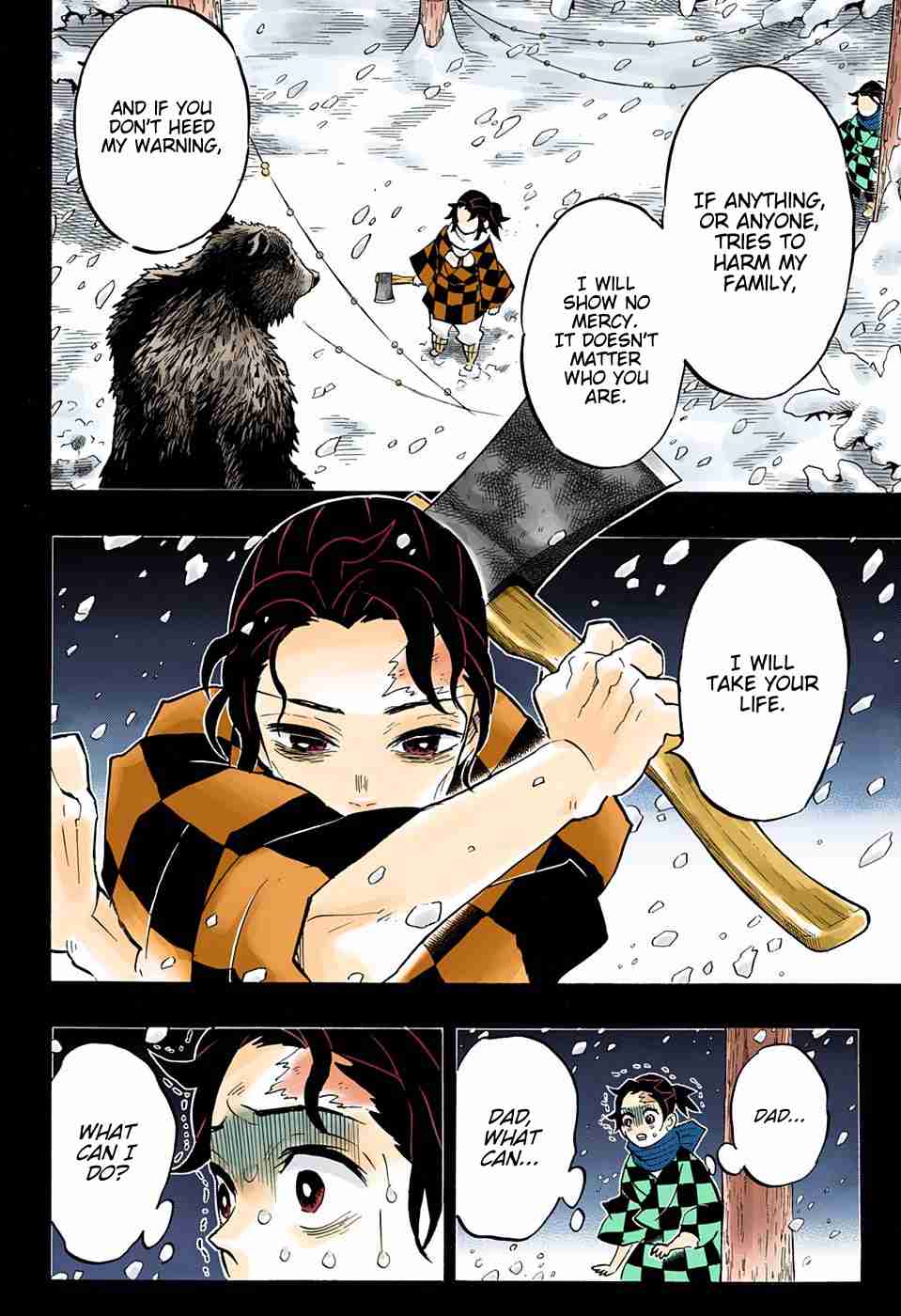 Kimetsu no Yaiba Digital Colored Comics Ch. 151 A Bell Rings on a Snowy Moonlit Night