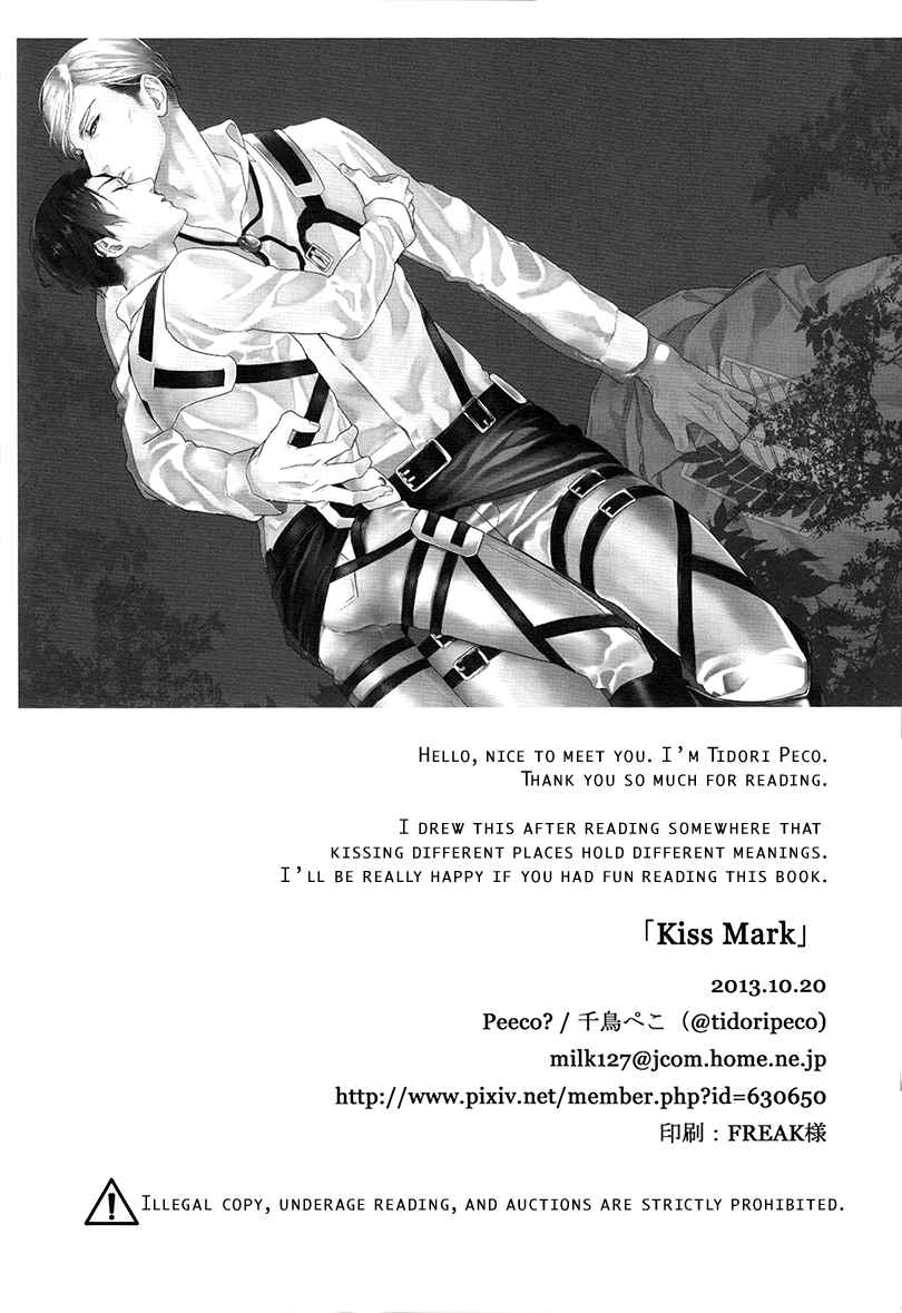 Shingeki no Kyojin Kiss Mark (Doujinshi) Oneshot