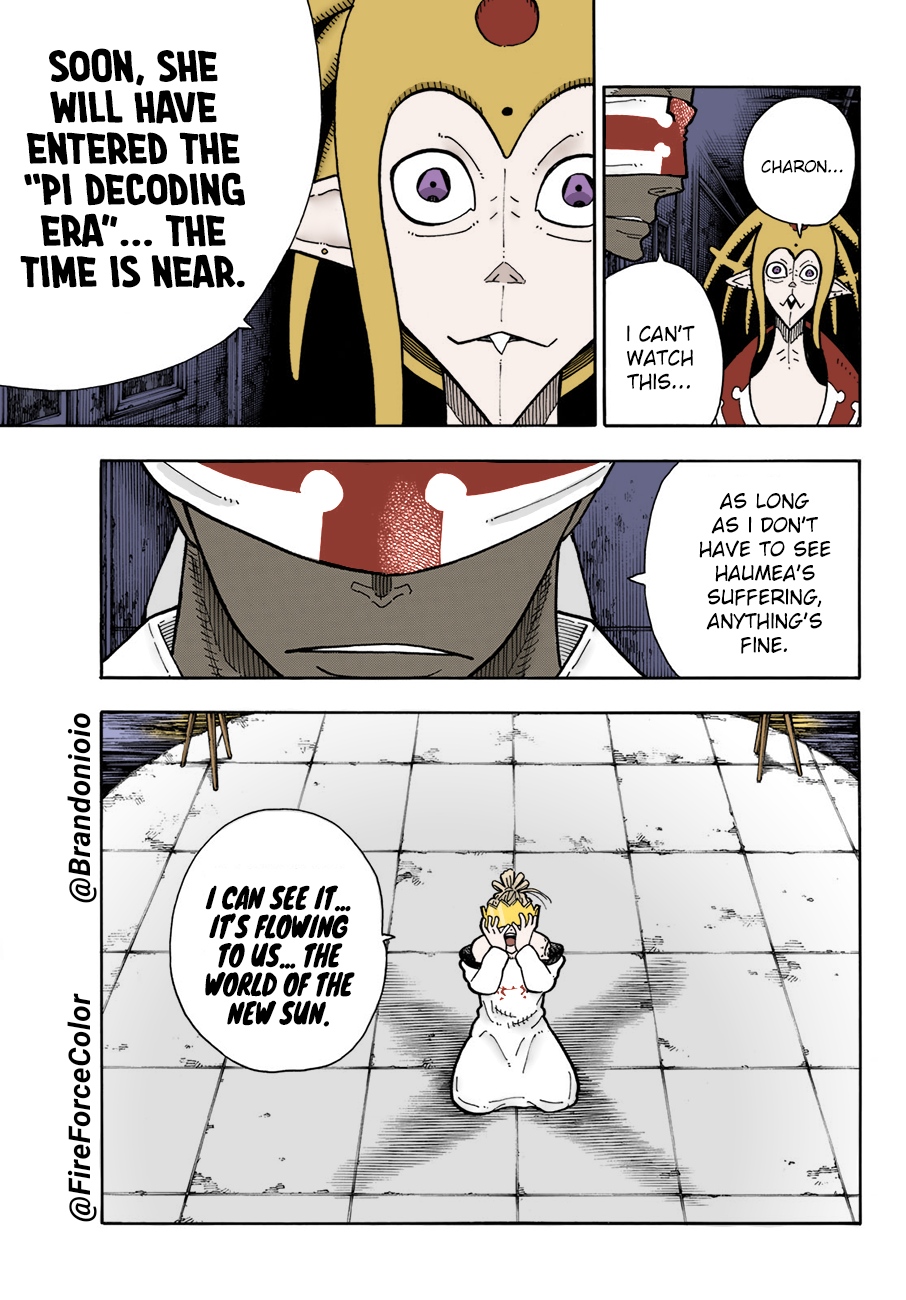 Enen no Shouboutai (Fan Colored) Ch. 182 Death and Flames
