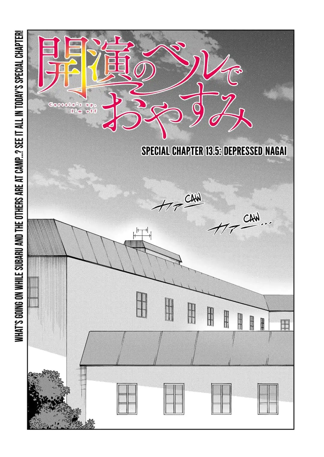 Curtain's up, I'm off Chapter 13.5: Depressed Nagai