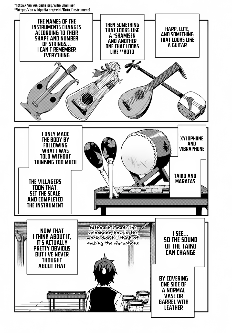 Isekai Nonbiri Nouka Ch. 60 Festival Committee Members and Music Instruments PT1