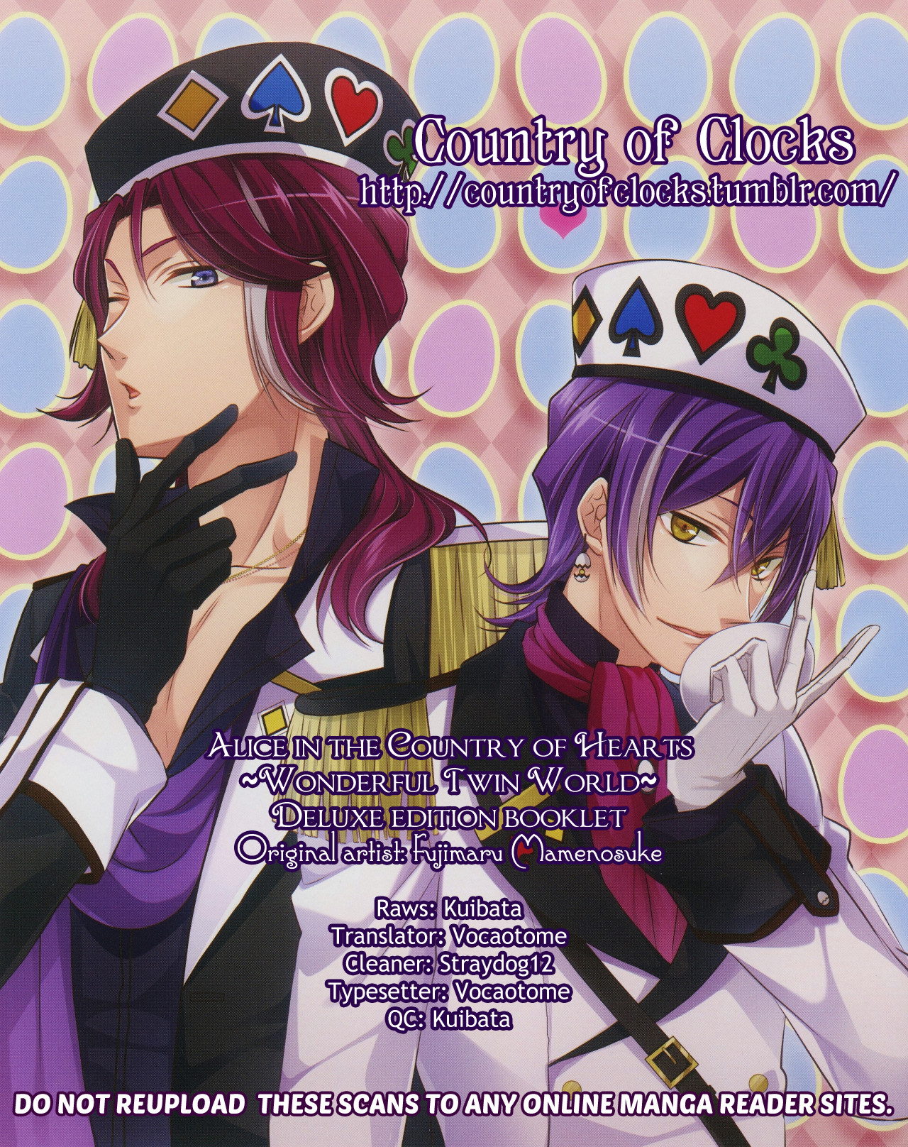 Alice in the Country of Hearts ~Wonderful Twin World~ Deluxe Booklet Mad Twins Story Oneshot