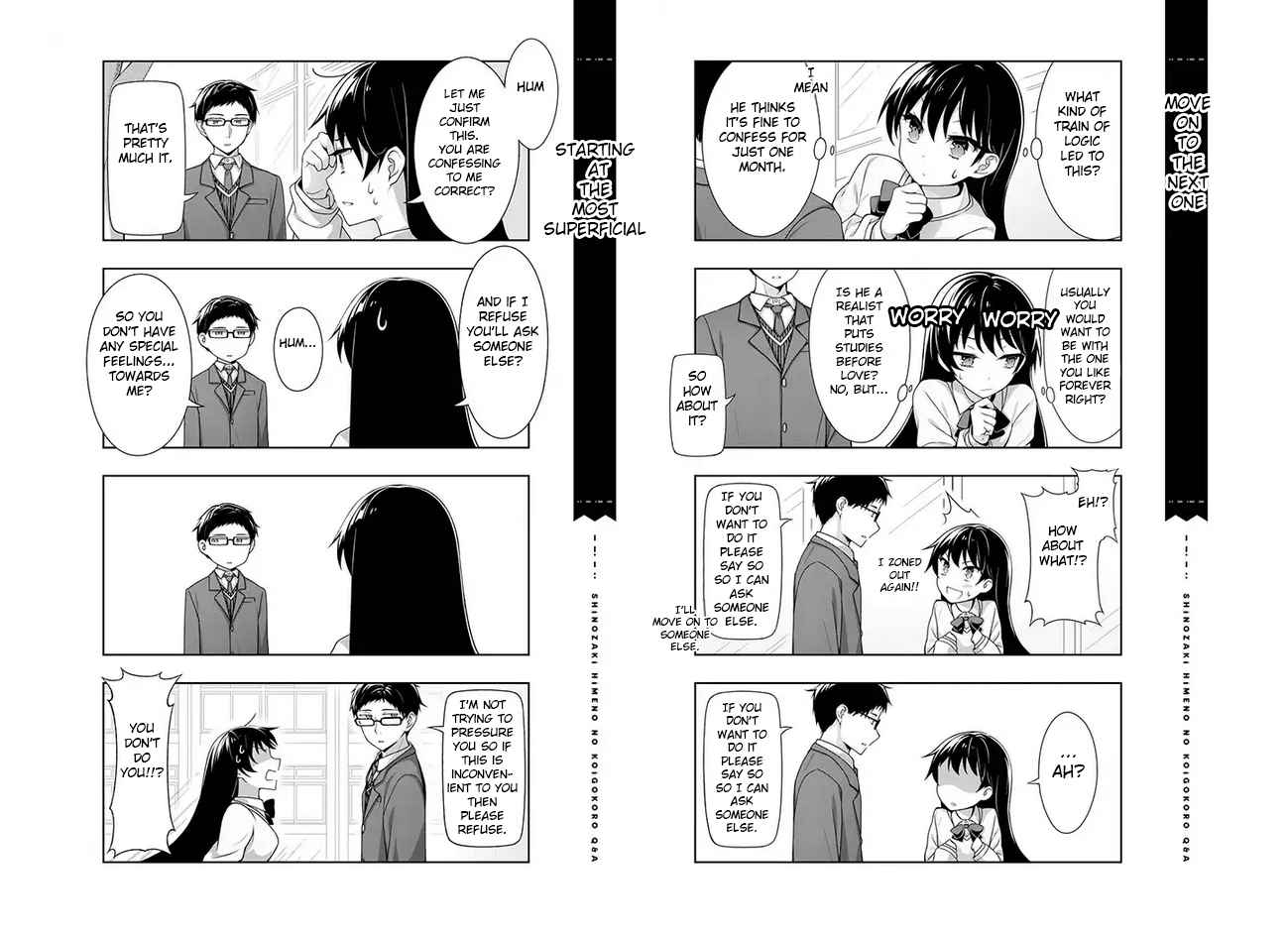 Shinozaki himeno's love Q&A Vol. 1 Ch. 1 Do relationships need love?