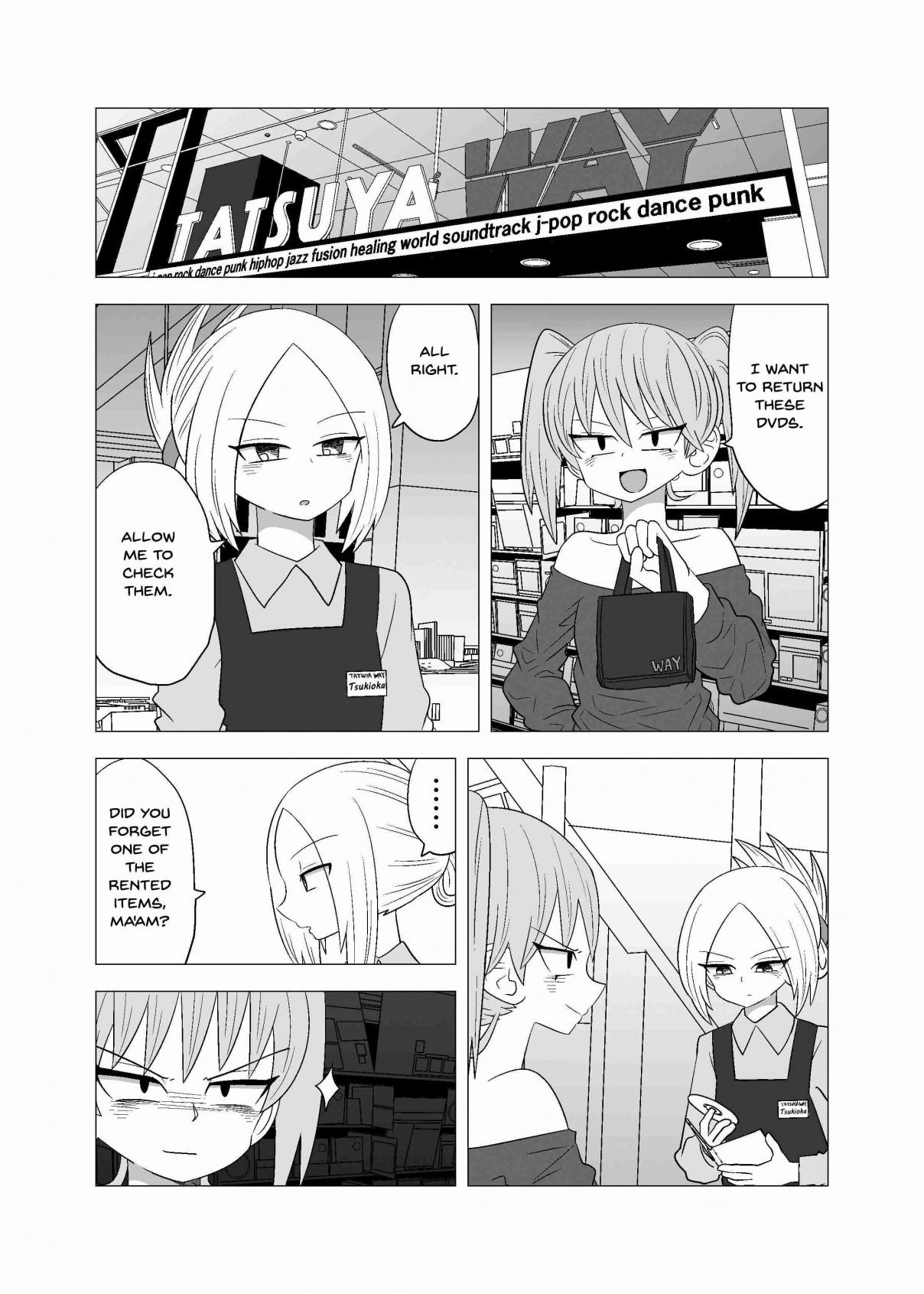 Video Rental Shop Ch. 10 A Girl Wants A Girl from the Video Rental Shop to Read Erotic DVD Titles