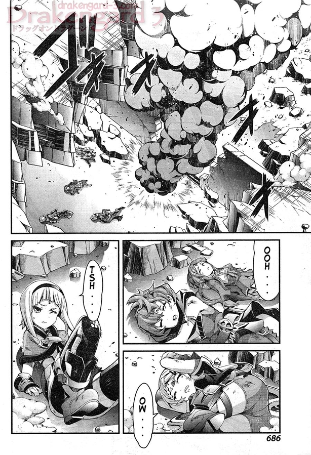 Drag On Dragoon Utahime Five Vol. 2 Ch. 9 Slashed and Broken into a Bloody Mess
