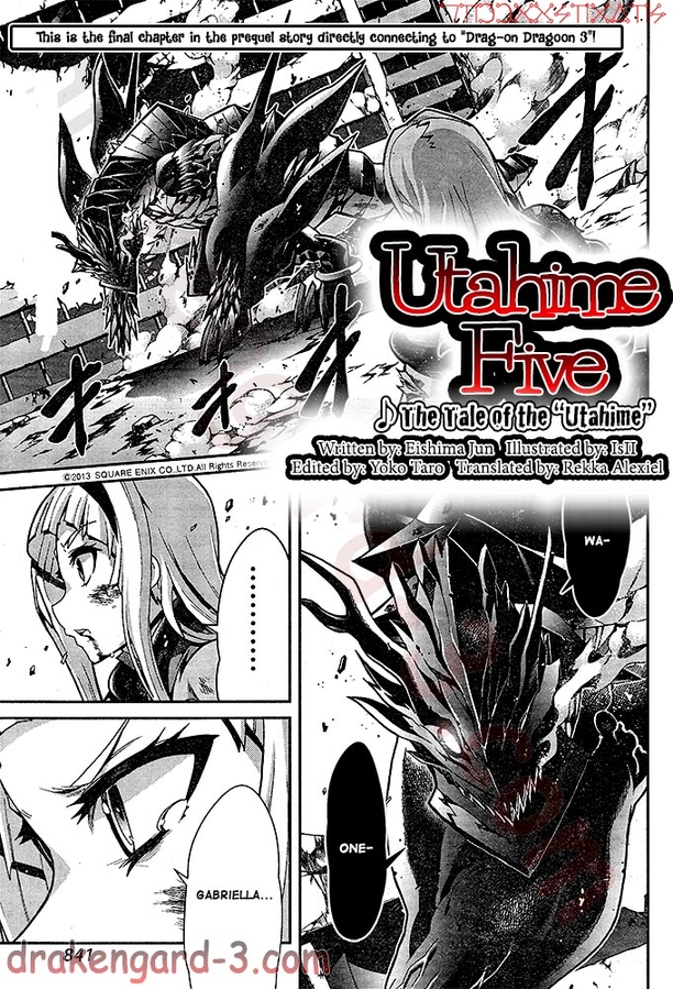 Drag On Dragoon Utahime Five Vol. 3 Ch. 16 The Tale of the "Utahime"