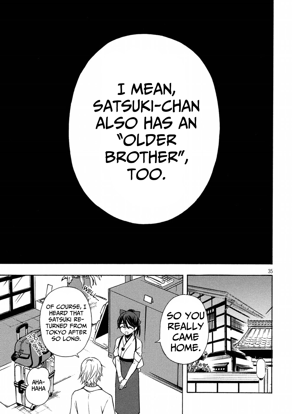 Watari-kun no xx ga Houkai Sunzen Vol.8 Chapter 43: Satsuki's Parents' Home