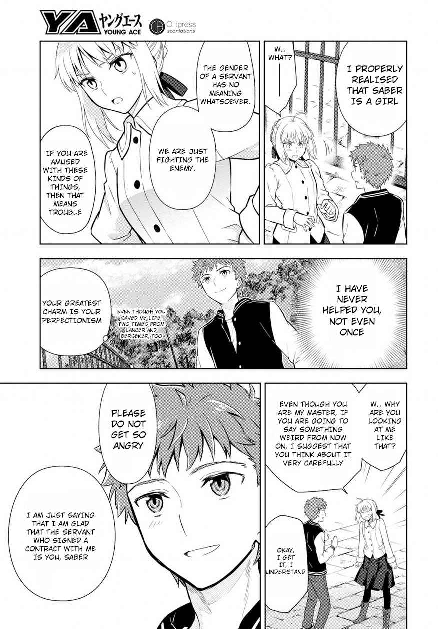 Fate/stay night: Heaven's Feel Vol. 3 Ch. 15 Day 4 / The Holy Grail War, And It's Beginning (4)