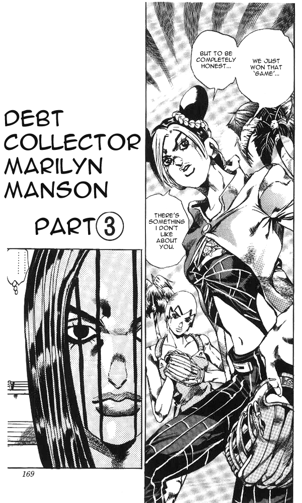 JoJo's Bizarre Adventure Part 6 Stone Ocean Vol. 4 Ch. 36 Debt Collector Marilyn Manson Part 3