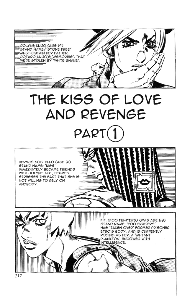 JoJo's Bizarre Adventure Part 6 Stone Ocean Vol. 6 Ch. 51 The Kiss of Love and Revenge Part 1