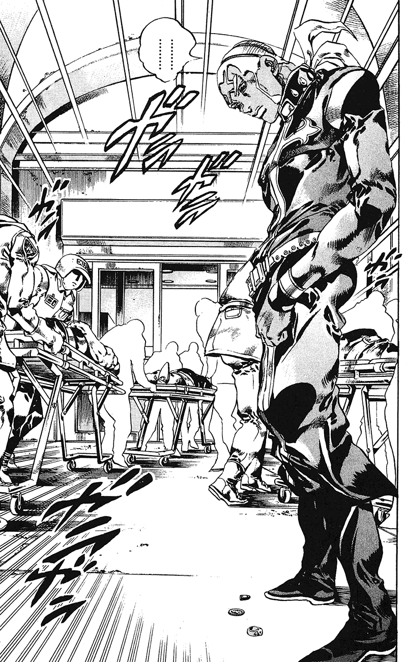 JoJo's Bizarre Adventure Part 6 Stone Ocean Vol. 12 Ch. 103 The 3 Men Who Were Carried to the Hospital
